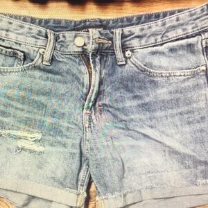Women's Light Blue Denim Shorts